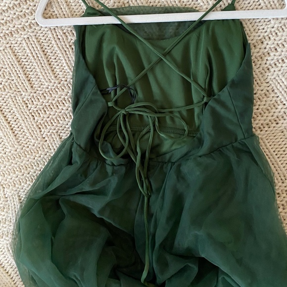 Hello Molly Dark Green Midi Dress - Picture 5 of 6